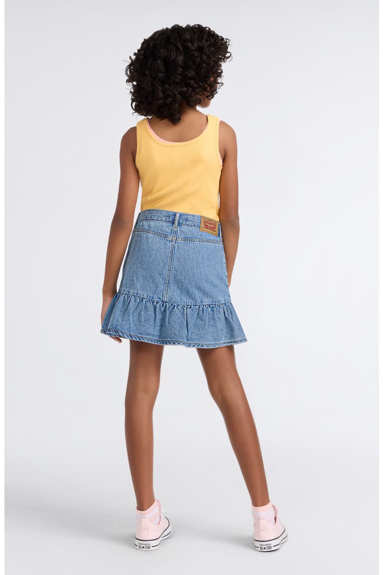 Kids' Flounce Denim Skirt, Alternate, color, REACH FOR THE STARS