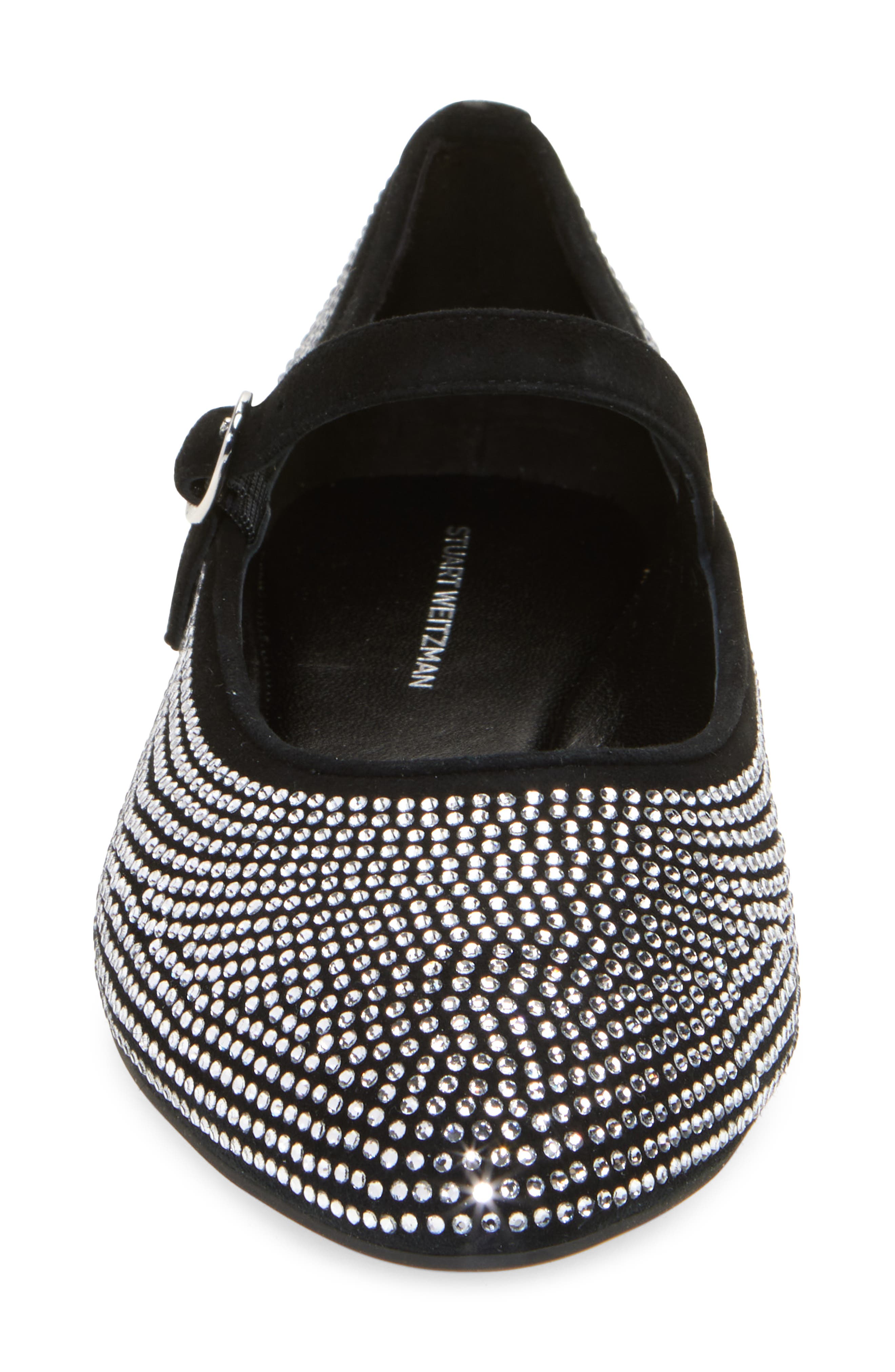 Stuart Weitzman Analiese Mary Jane Flat, Alternate, color, Clear/ Black