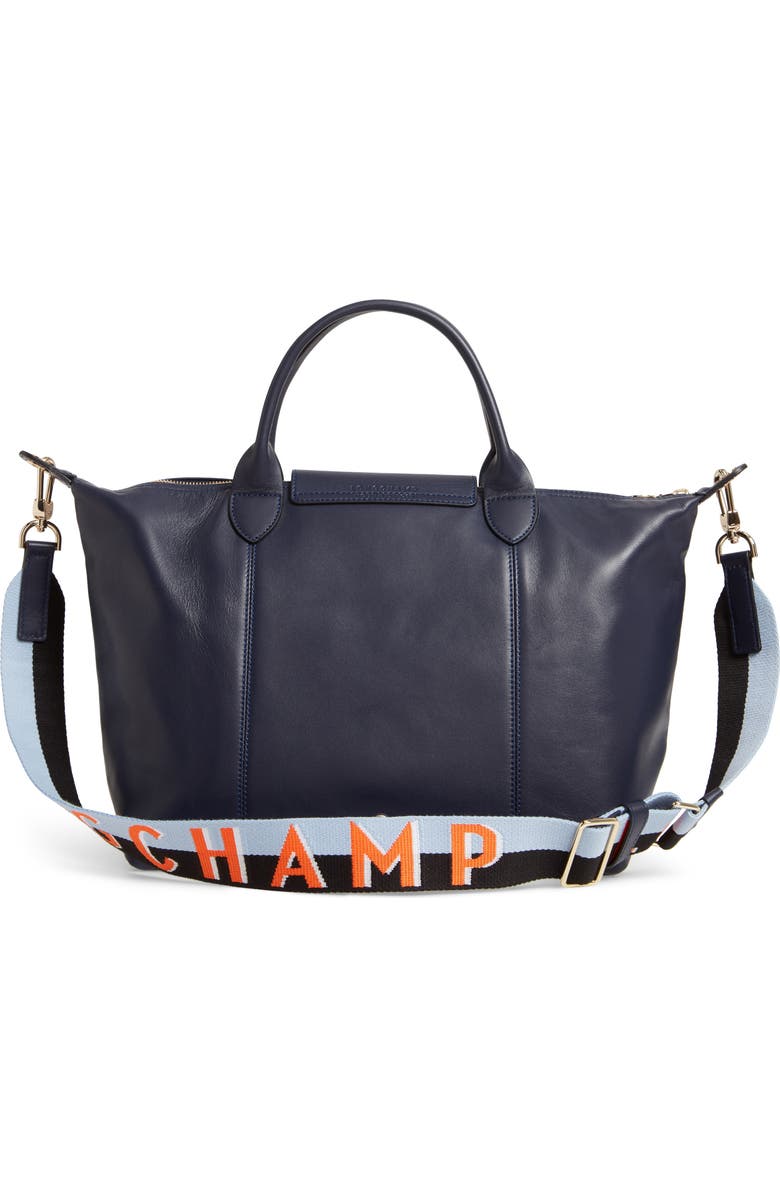 Longchamp Le Pliage Cuir Lambskin Leather Tote, Alternate, color,