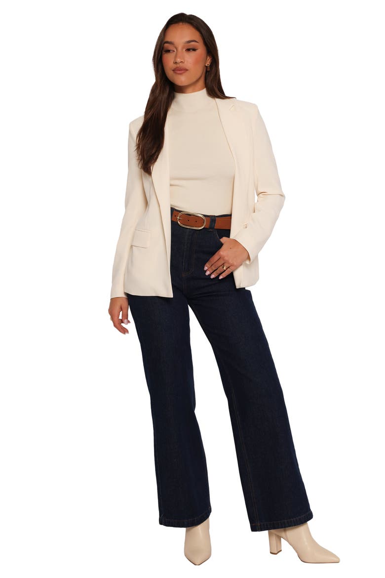 Volina Open Front Blazer, Alternate, color, CREAM