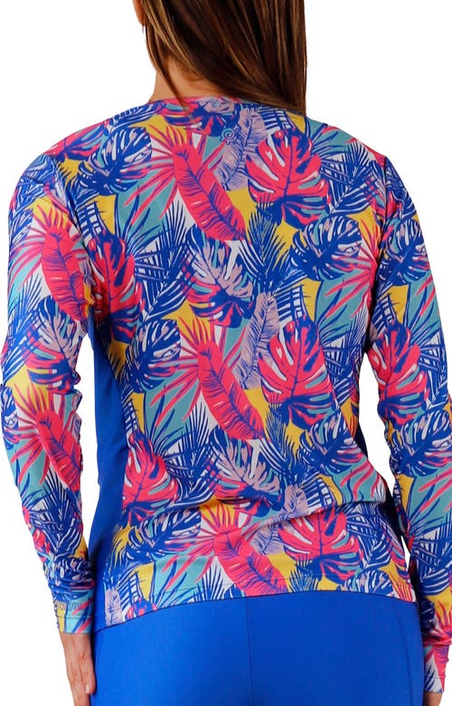 Uv Skinz Ls Crew Sun & Swim Shirt In Green
