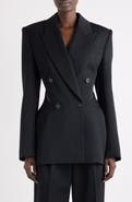 Givenchy Double Breasted Slashed Wool Blazer