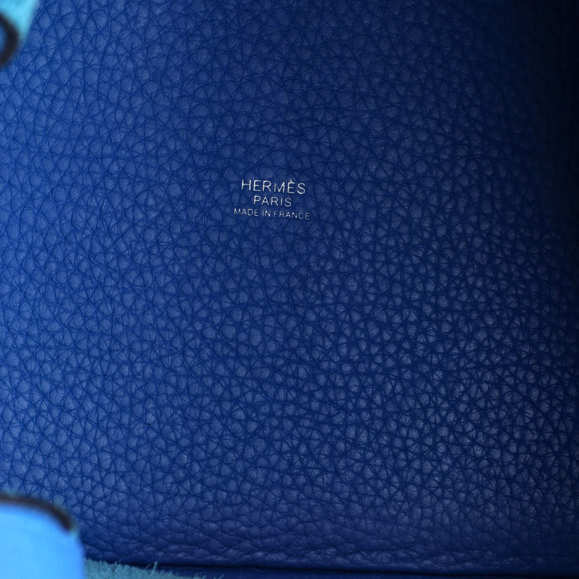 Pre-Owned Hermes Picotin Lock Bag Clemence MM, Alternate, color, Bleu Zanzibar