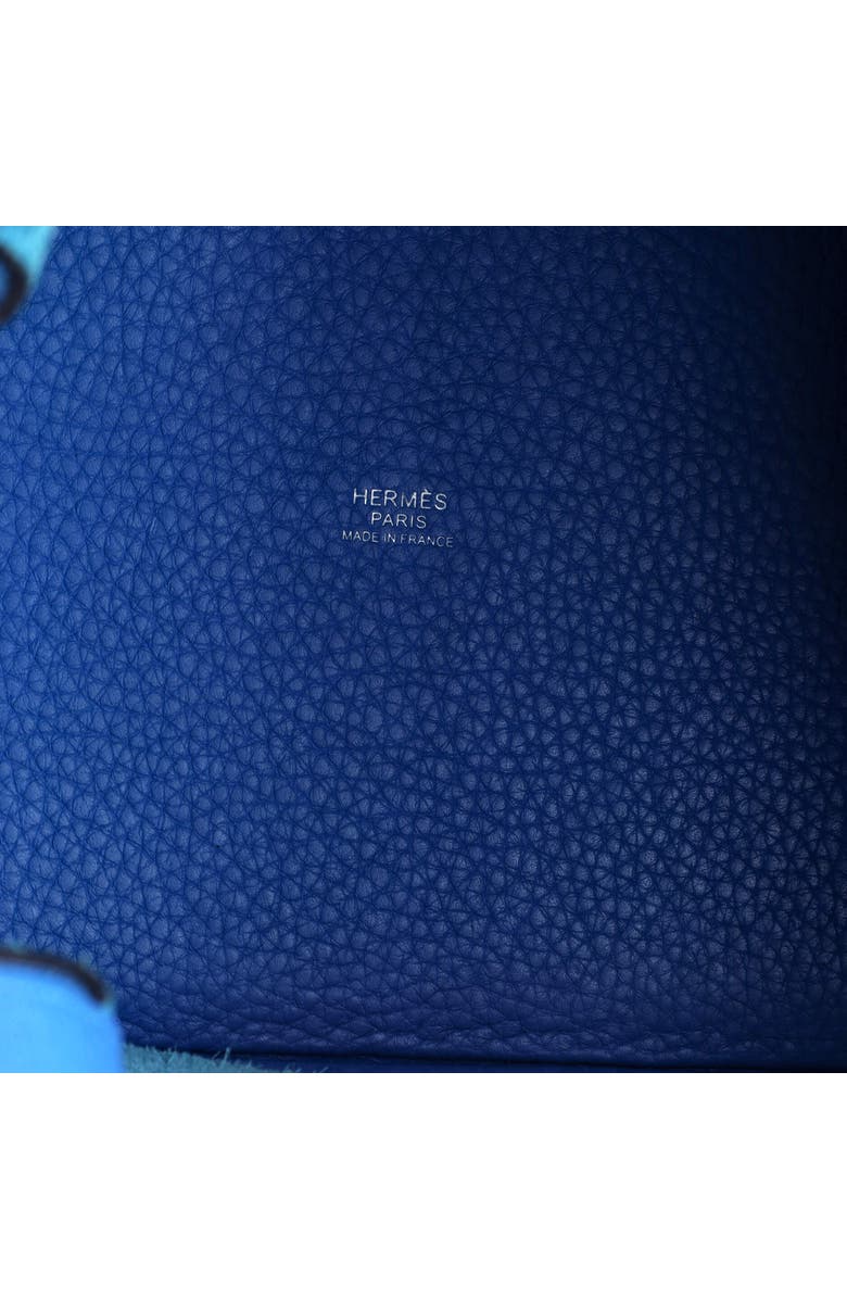Pre-Owned Hermes Picotin Lock Bag Clemence MM, Alternate, color, Bleu Zanzibar
