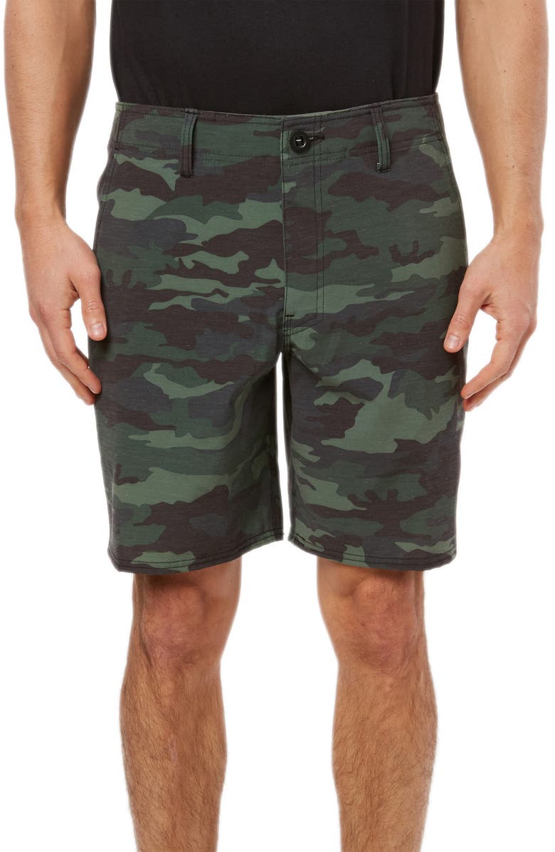 O'Neill Tropic Garden Hybrid Shorts, Main, color, 