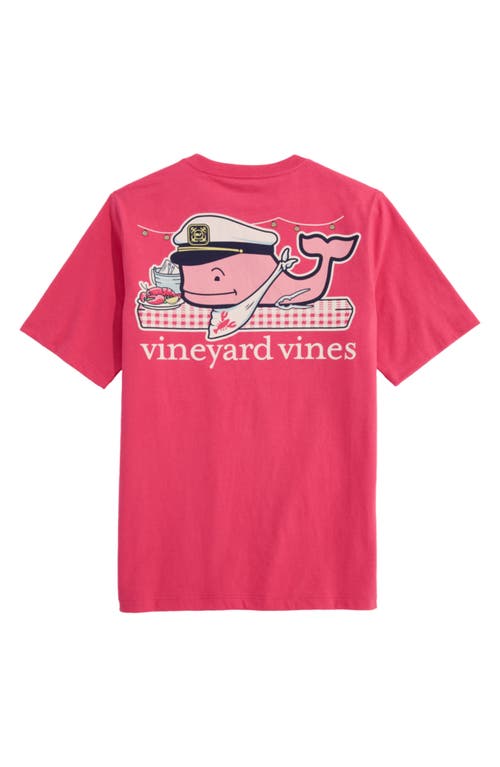 Vineyard Vines Kids' Baseball Whale Long Sleeve Pocket Graphic T-shirt