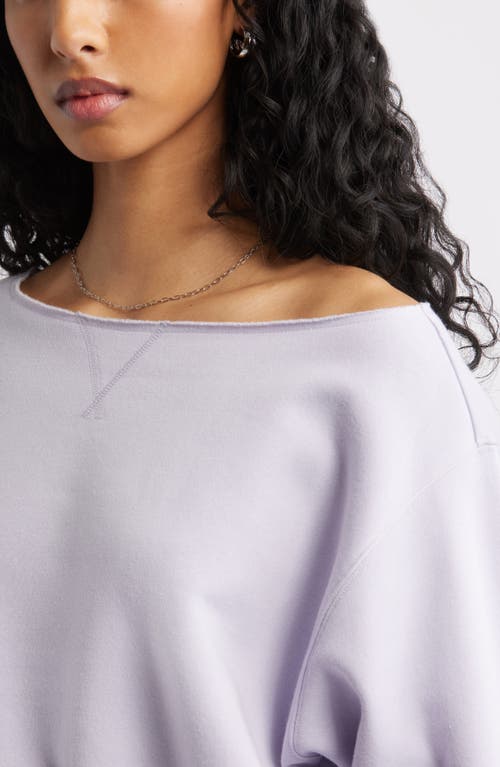 Shop Bp. Fleece Detail Off The Shoulder Sweatshirt