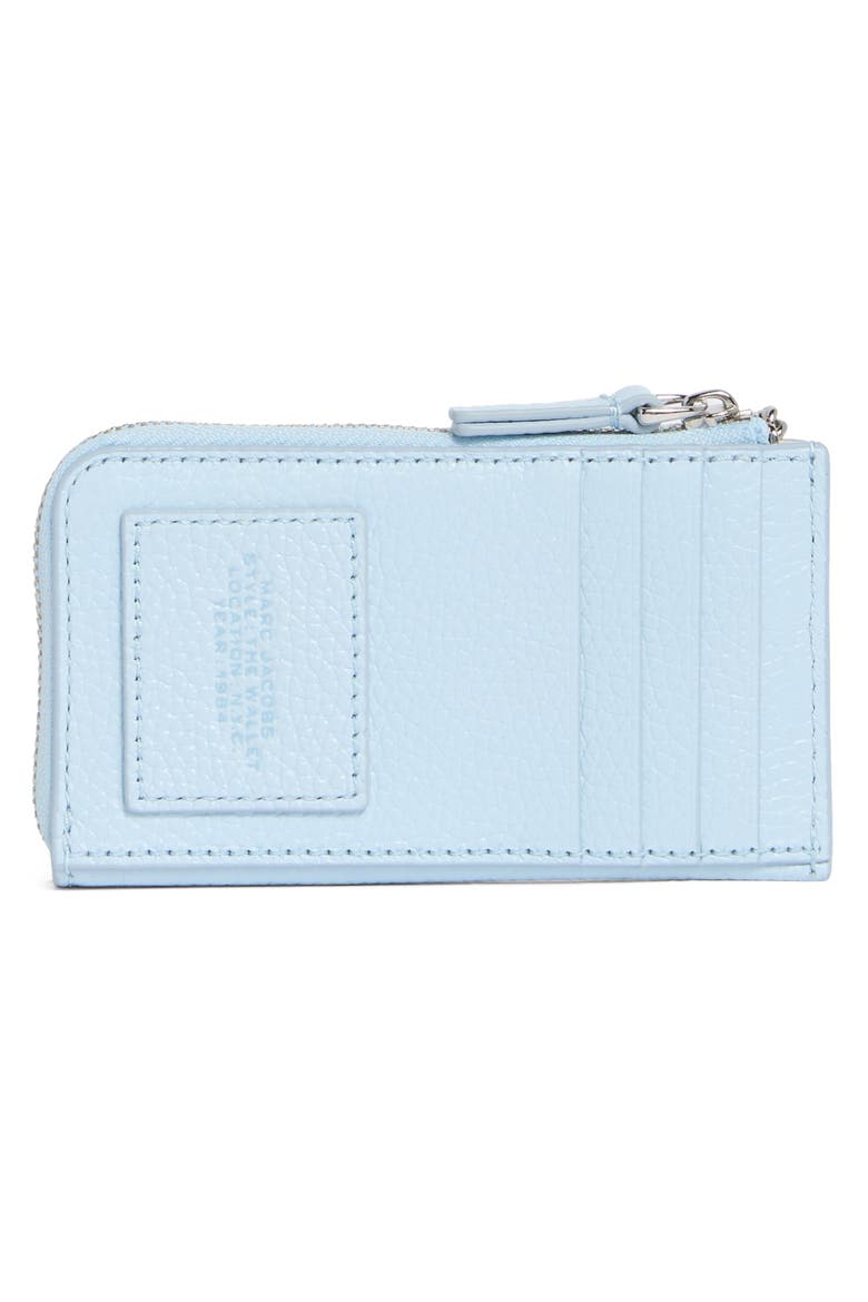 The Top Zip Multi Leather Wallet, Alternate, color, CLOUD BLUE