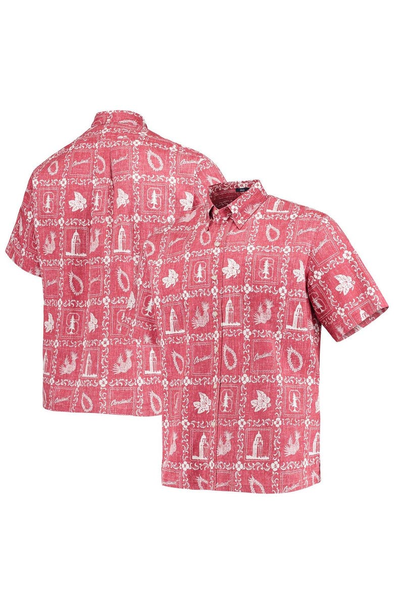 Reyn Spooner Men's Reyn Spooner Cardinal Stanford Cardinal Classic Button-Down Shirt, Main, color, Cardinal