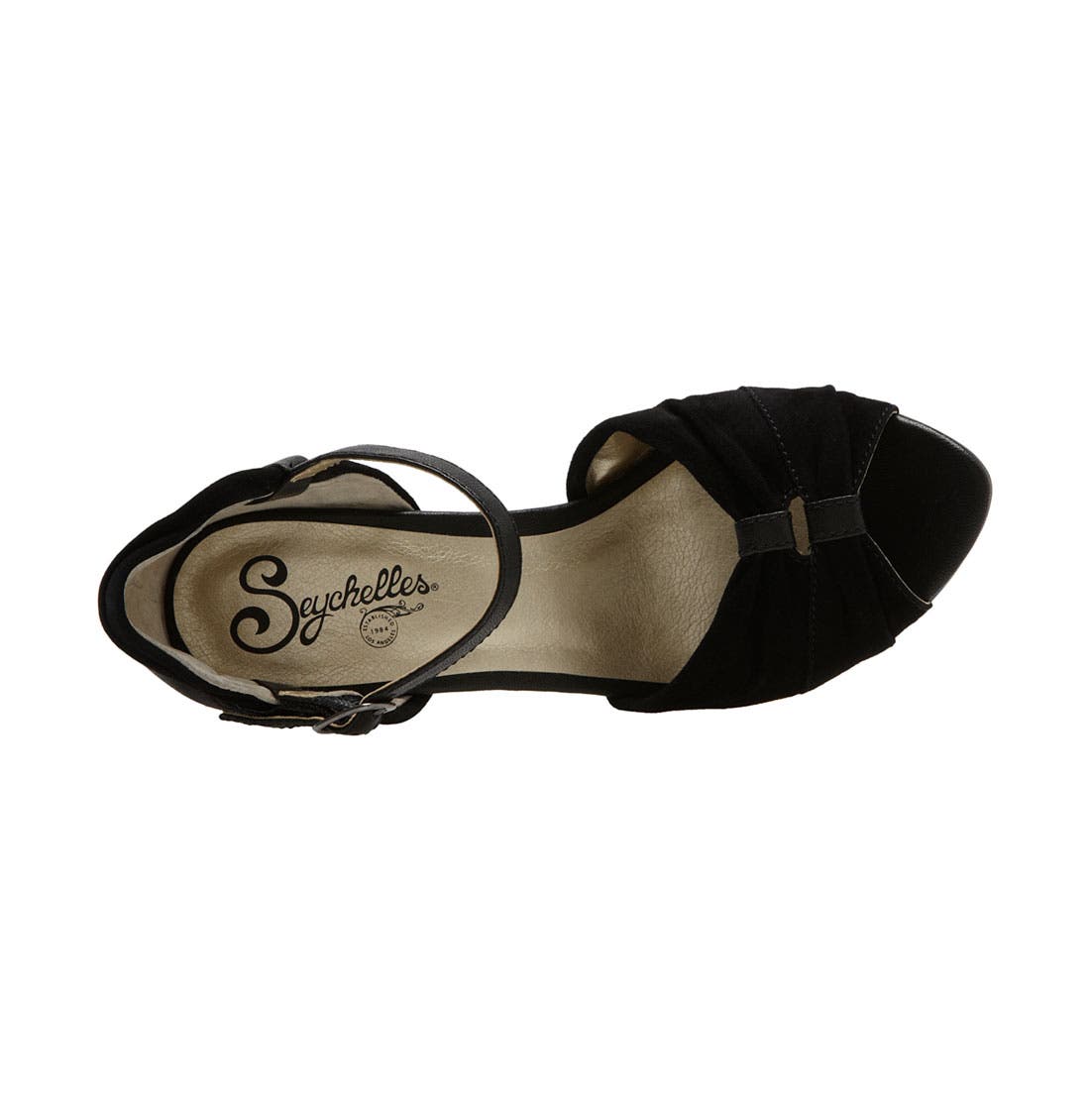 'Little Owl' Sandal, Alternate, color, BLACK