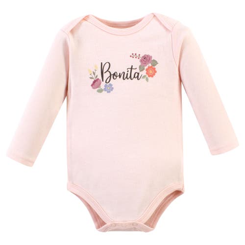 Hudson Baby Little Soft Cotton Long-sleeve One-piece 3pk