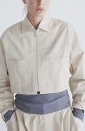 MANGO Patch Pocket Crop Jacket