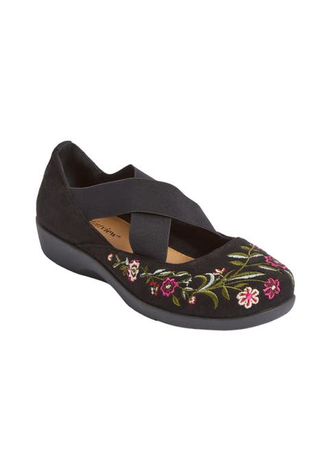 The Stacia Mary Jane Flat (Wide Widths Available)