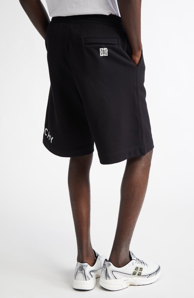 Givenchy Logo Boxy Fit Cotton Fleece Sweat Shorts, Alternate, color, 