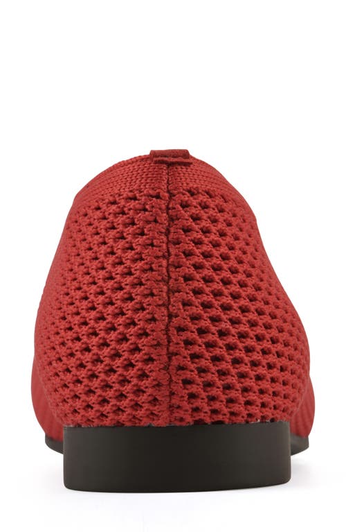 Cliffs By White Mountain Beslee Knit Flat In Red Fabric