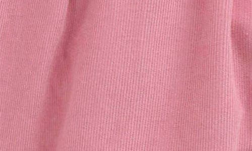 Mini Boden Kids' Scallop Collar Corduroy Shirt In Pink