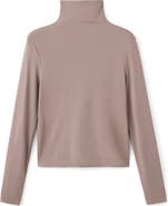 MANGO Seamless Turtleneck Top