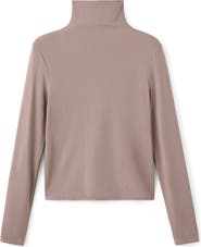 MANGO Seamless Turtleneck Top