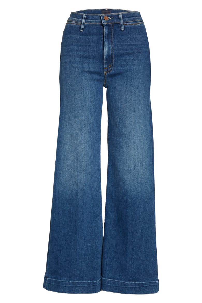 The Swooner Roller High Waist Wide Leg Jeans, Alternate, color, BIG SKY