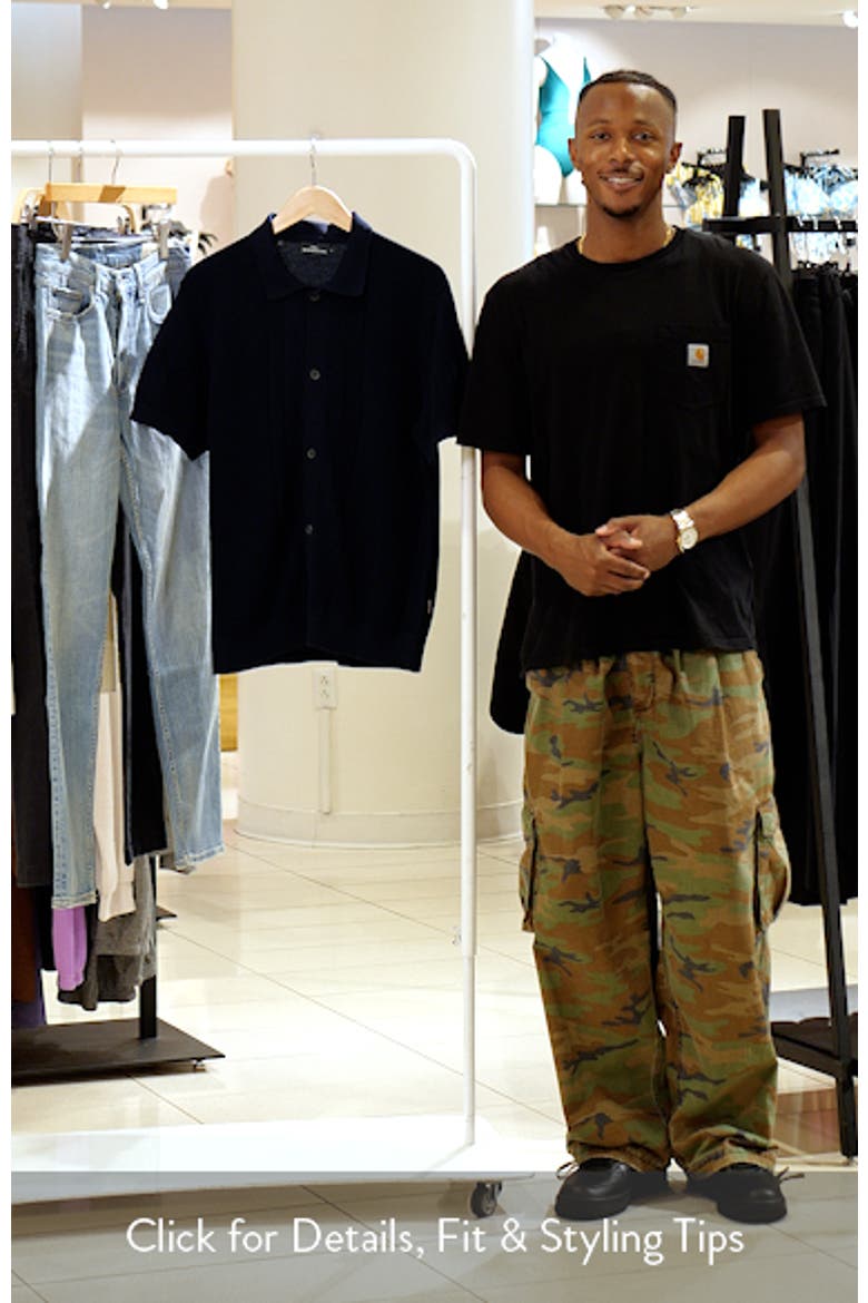 Cobb River Short Sleeve Knit Button-Up Shirt video