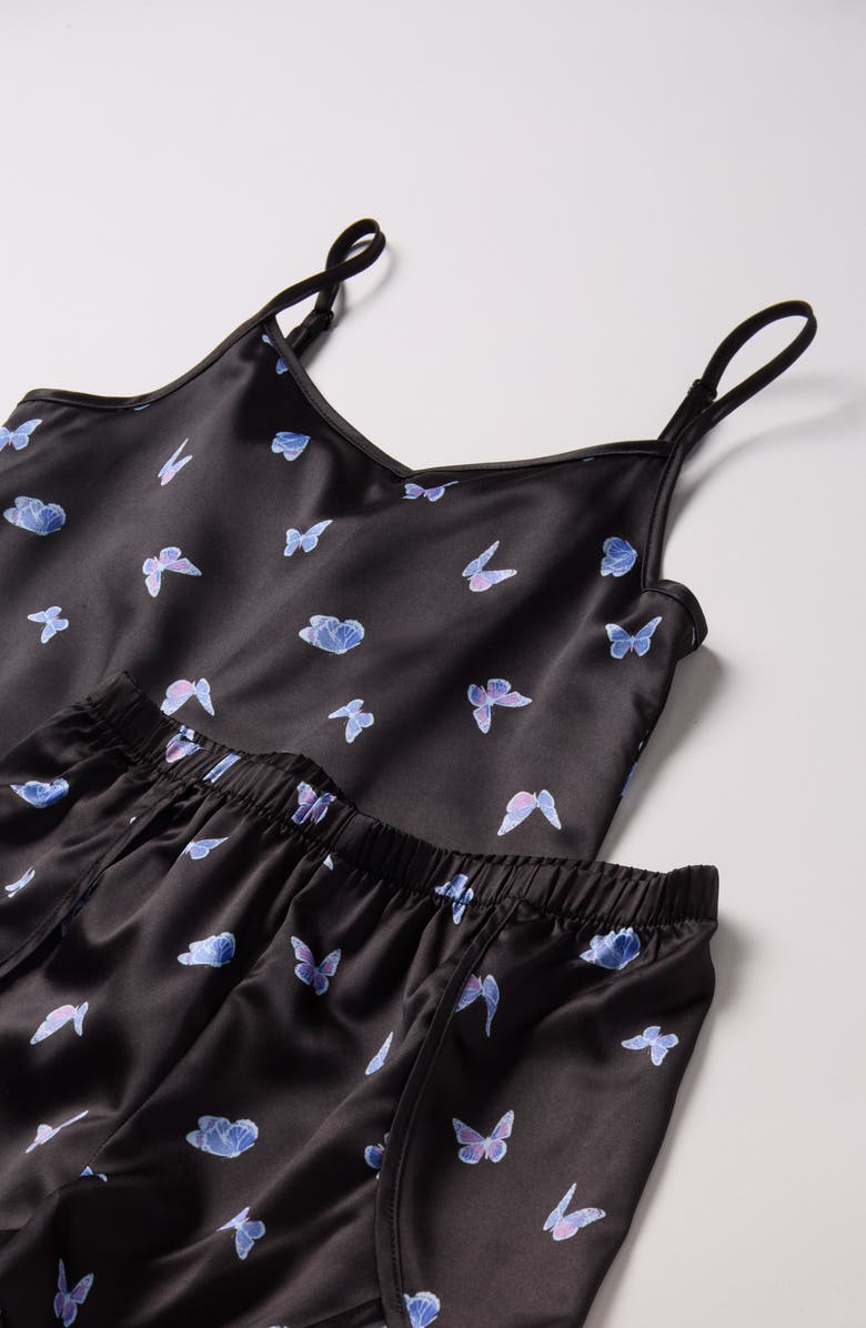 Nordstrom Kids' Print Satin Short Pajamas, Alternate, color, 