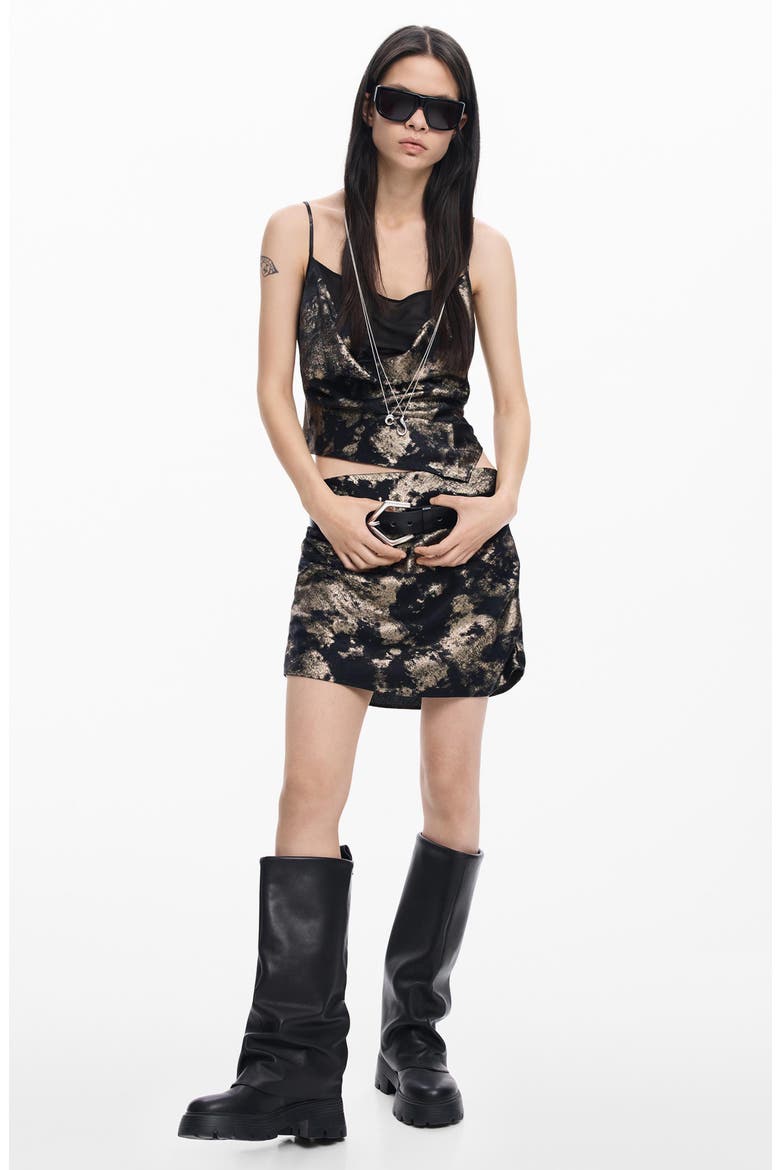 Asymmetric Crop Camisole, Alternate, color, BLACK