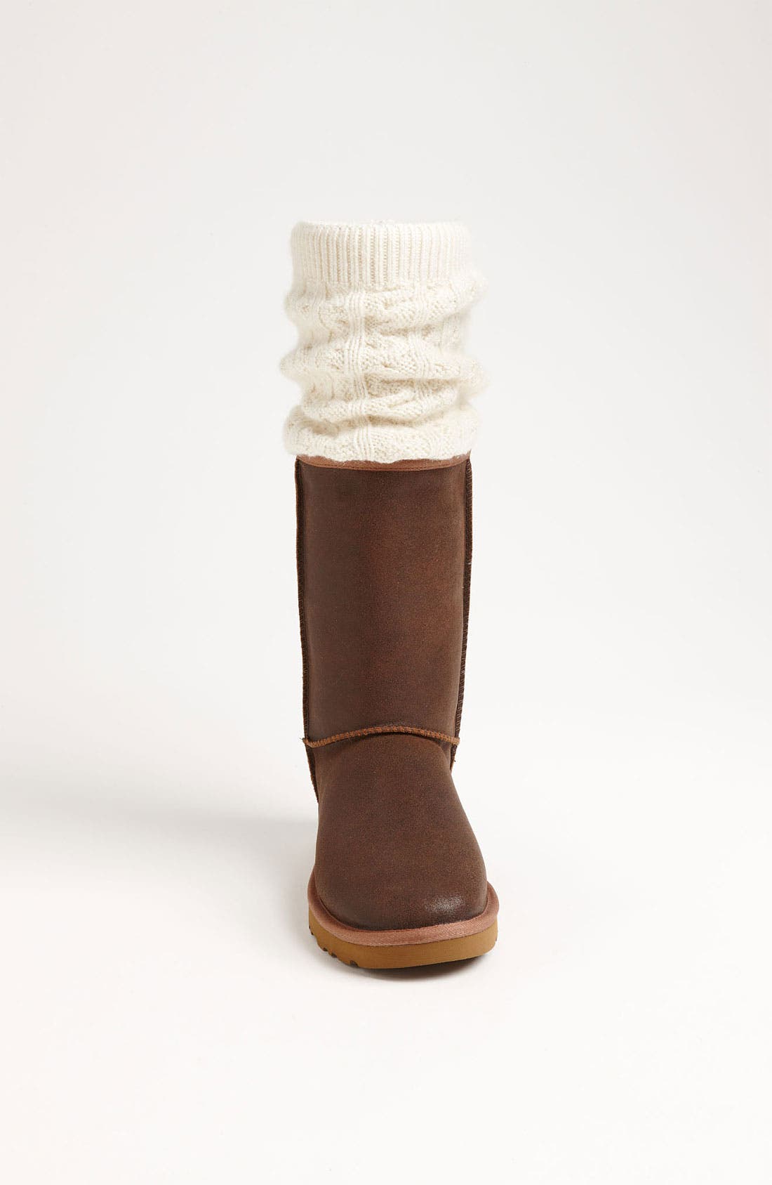 Australia 'Tularosa Route Detachable' Boot with Removable Knit Overlay, Alternate, color, BOMBER JACKET CHESTNUT