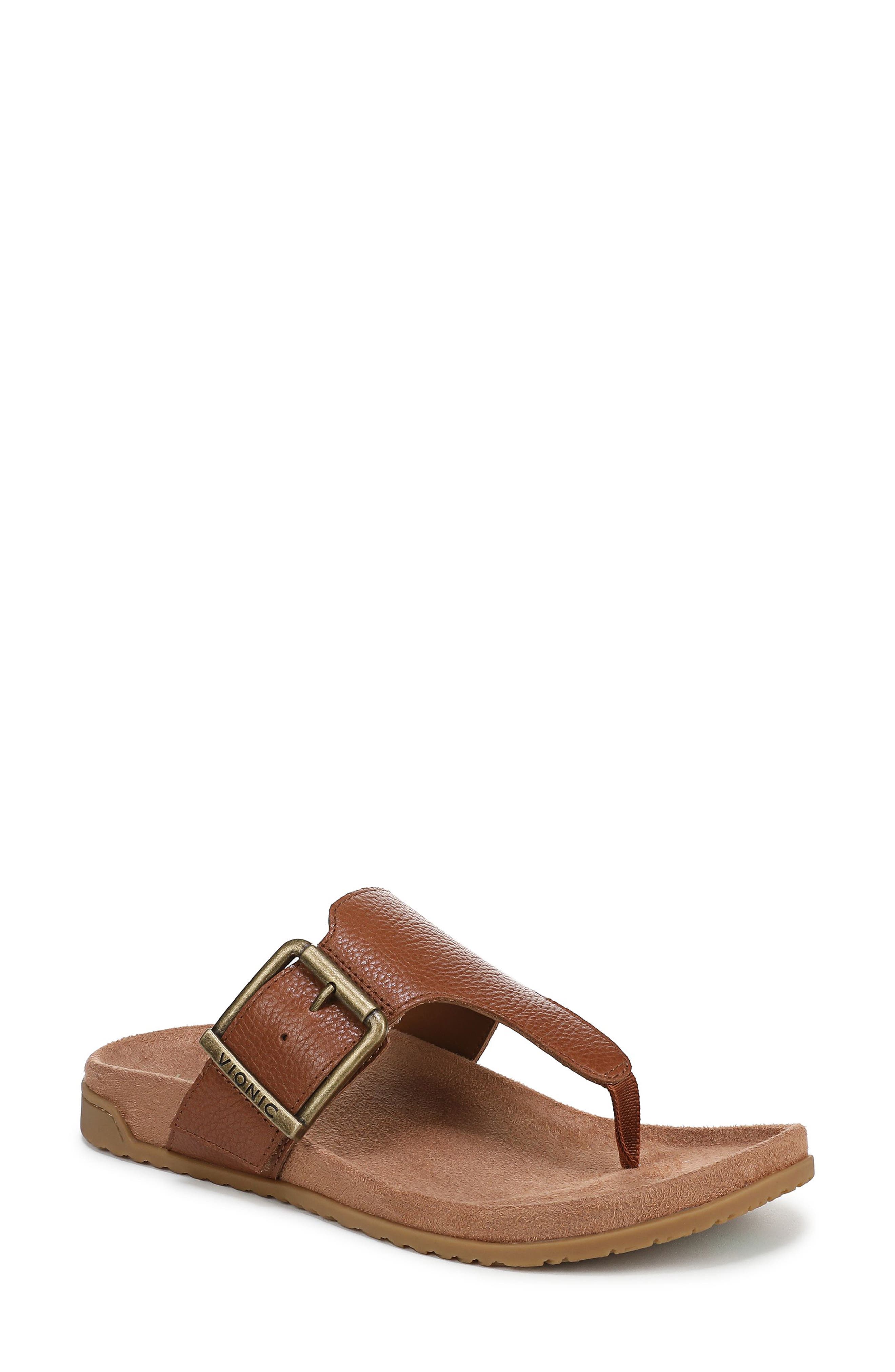 Vionic Emma Flip Flop, Main, color, Tan
