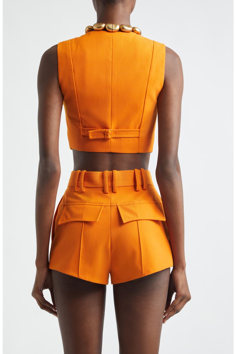 Kindred Spirit Alchemy Wool Blend Crop Waistcoat, Alternate, color, SUNSET ORANGE