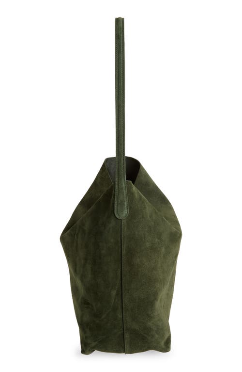 Mansur Gavriel Everyday Cabas Suede Hobo Bag In Green