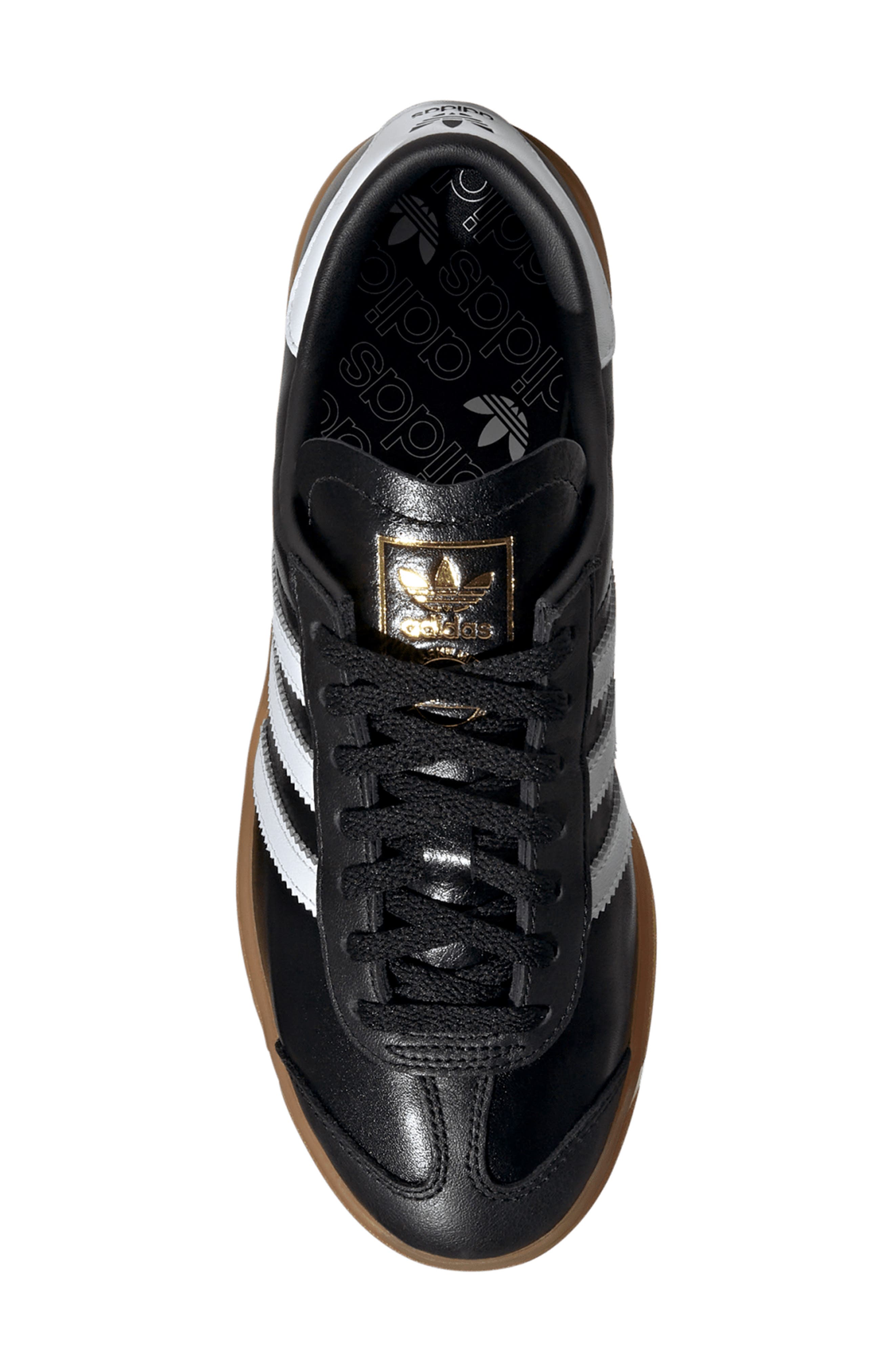 adidas Hamburg Sneaker, Alternate, color, Black/ White/ Gum