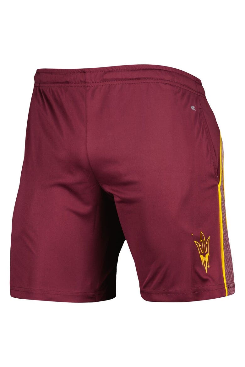 Men's Colosseum Maroon Arizona State Sun Devils Laws of Physics Shorts, Alternate, color, Maroon