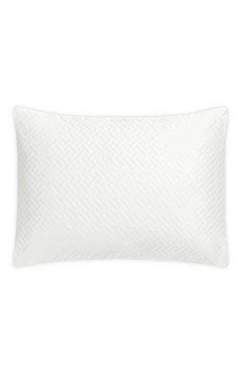 Basket Weave Cotton Sateen Boudoir Sham