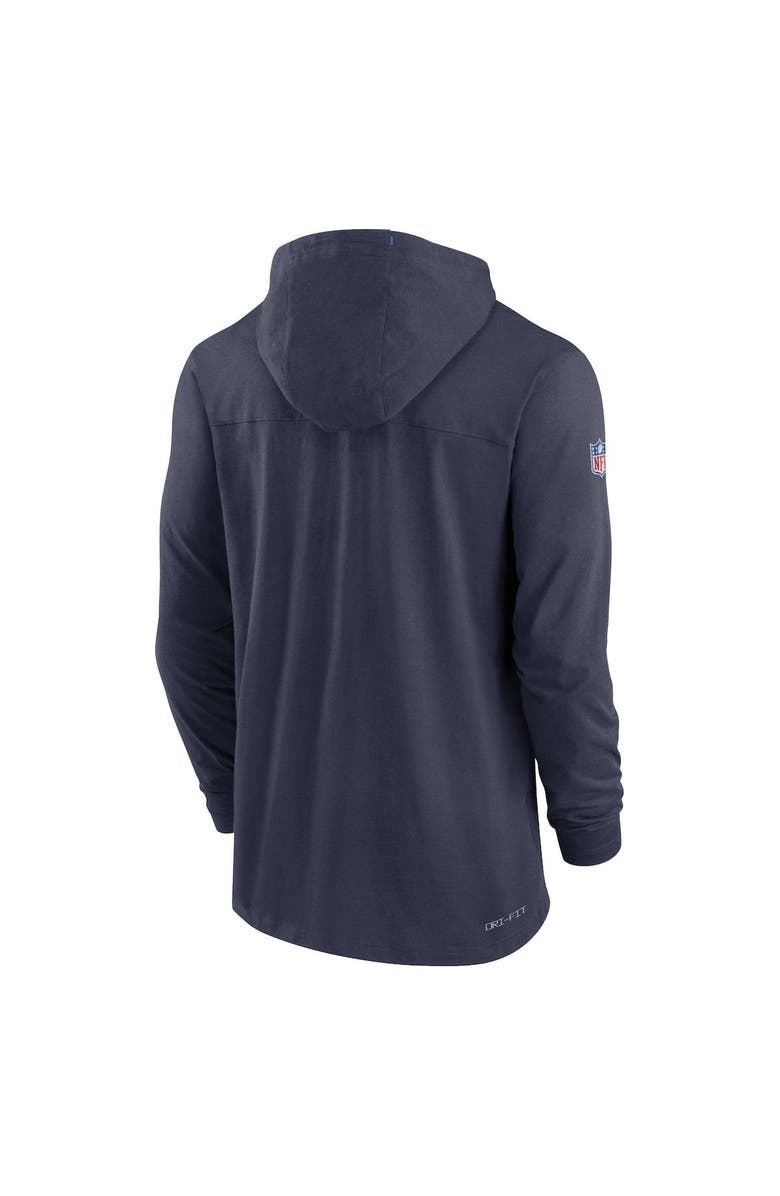 Nike Men's Nike Navy Tennessee Titans Sideline Pop Performance Pullover Long Sleeve Hoodie T-Shirt, Alternate, color, 