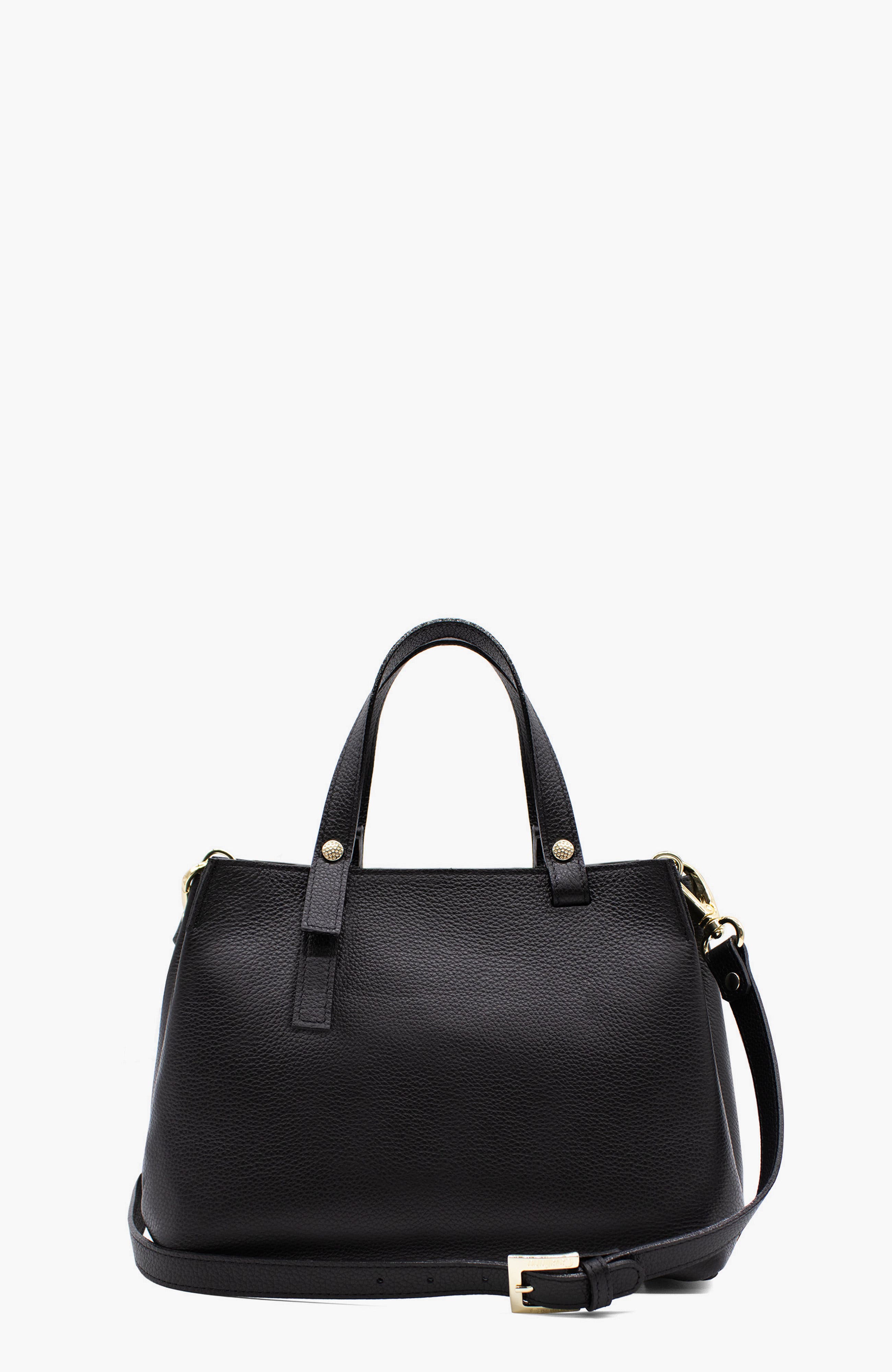 Muse 490 Pebbled Leather Handbag, Alternate, color, Black