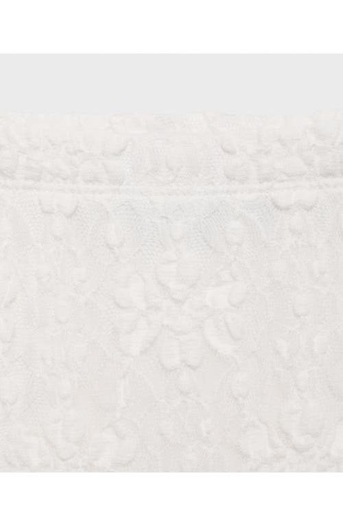 Mango Lace Midi Skirt In White