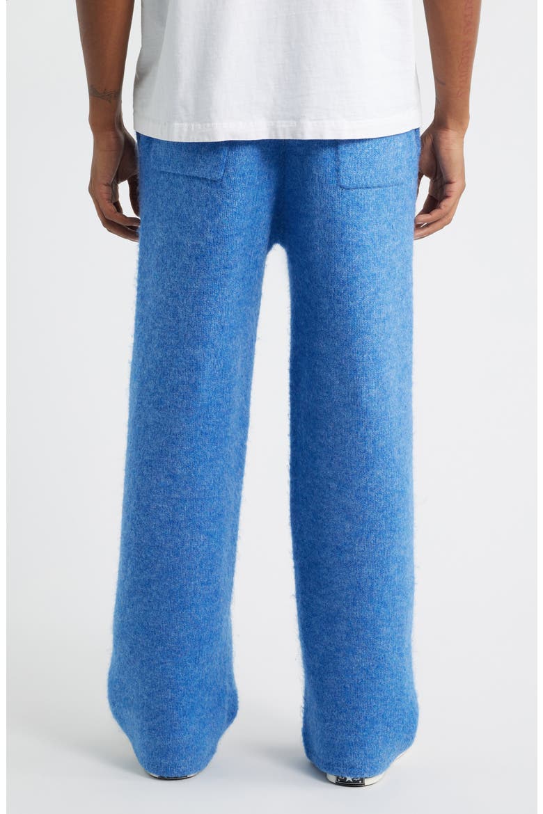 Intarsia Logo Baggy Sweatpants, Alternate, color, TRUE BLUE