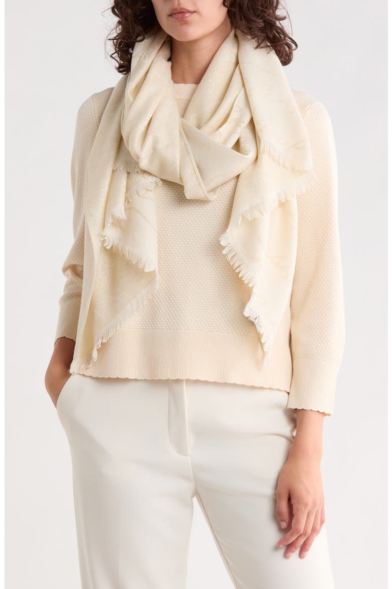 Metallic Pashmina, Main, color, EGGSHELL