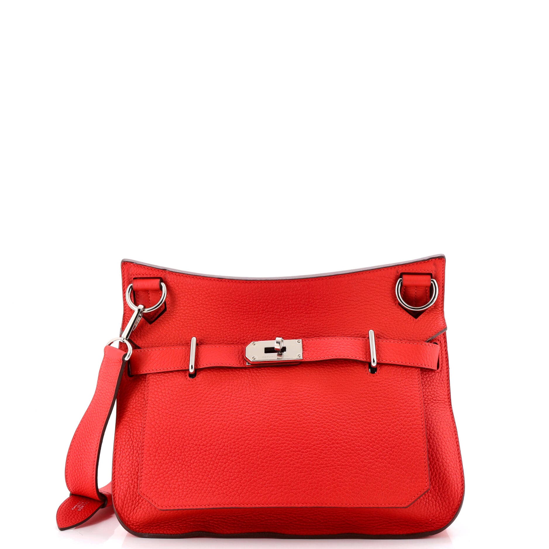 Pre-Owned Hermes Jypsiere Bag Clemence 31, Main, color, Rouge Tomate