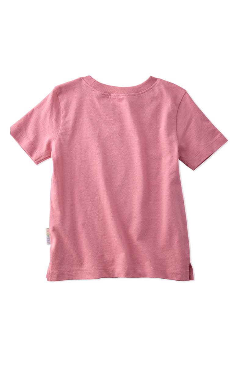 BUTTERBLU Kids' Taylor 5-Pack Assorted Organic Cotton T-Shirts, Alternate, color, Pink