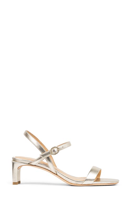 Donald Pliner Block Heel Sandal In Platinum
