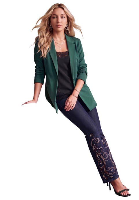 Plus Size Comfort Stretch Ponte Blazer (plus)