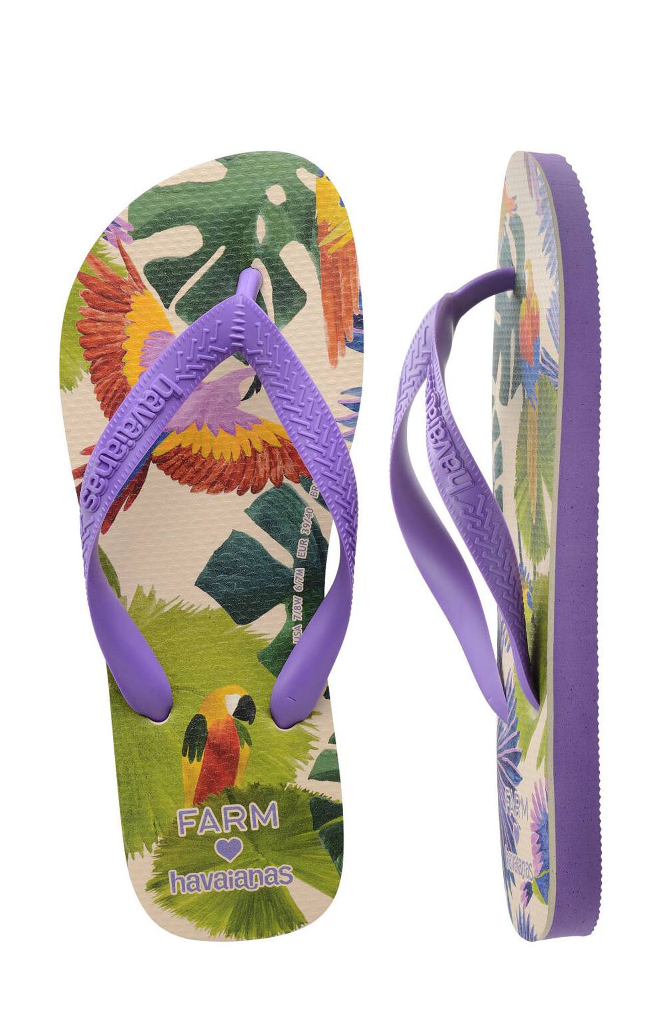 Havaianas x FARM Rio Classic Flip Flop, Alternate, color, 