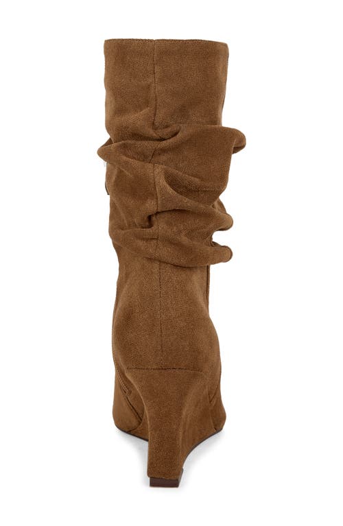 Azalea Wang Asaf Slouch Shaft Bootie In Brown