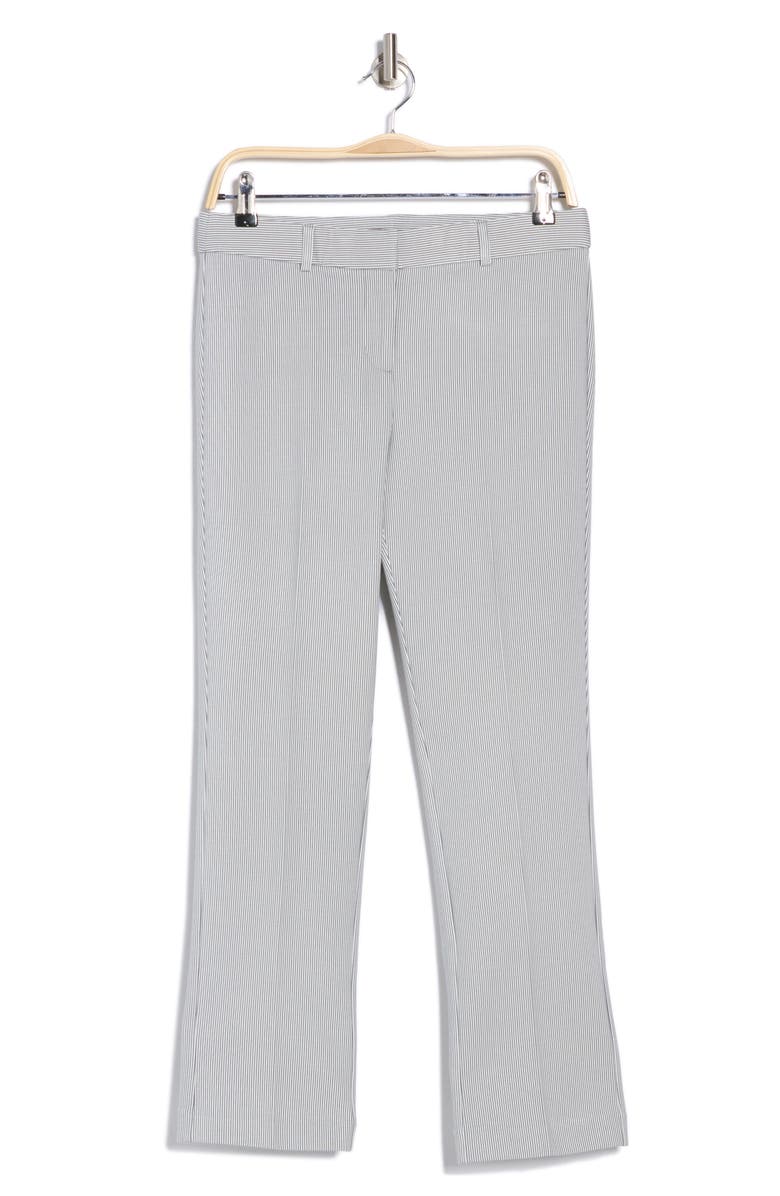 Amanda & Chelsea Chelsea Straight Ankle Pants, Alternate, color, Grey/ White