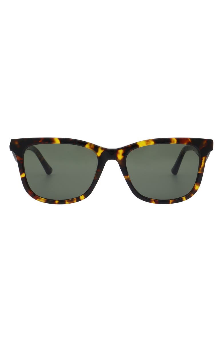 Florence by Mills 51mm Square Sunglasses, Main, color, Tortoise