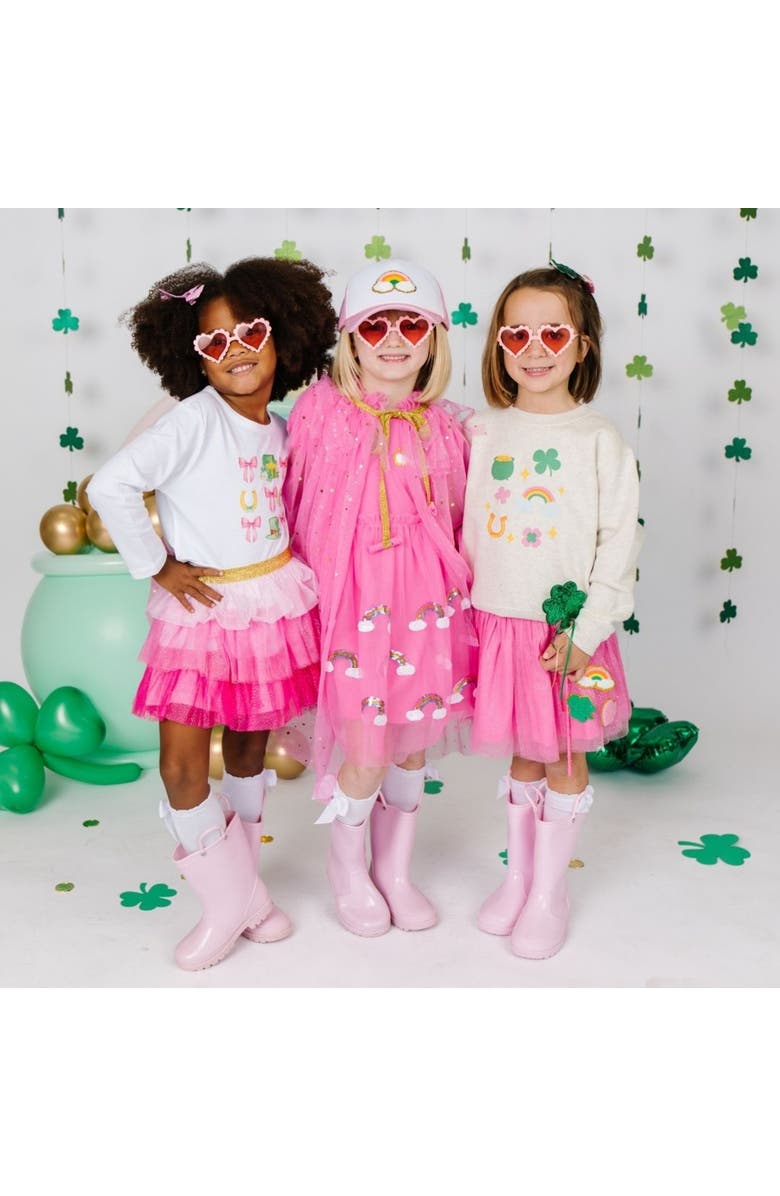 Sweet Wink Hot Pink Star Cape, Alternate, color, Hot Pink