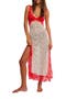Suddenly Fine Floral Print Cutout Lace Trim Nightgown