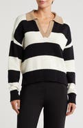 Blu Pepper Stripe Polo Sweater