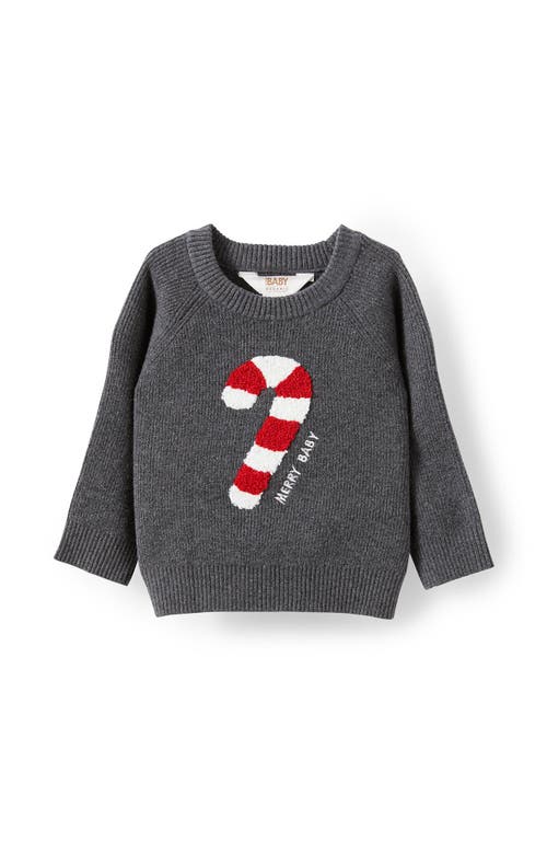 Cotton On Kids Organic Raglan Knit Sweater In Gray